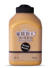 Artdeco Metalik Akrilik Boya 500 ml. 3721 METALİK ALTIN - 1