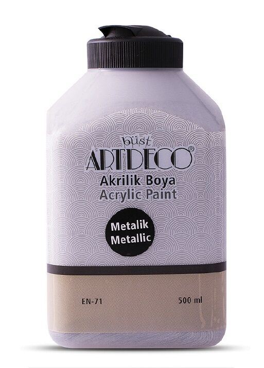 Artdeco Metalik Akrilik Boya 500 Ml. 3722 Metalik Gümüş