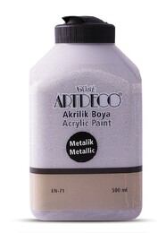 Artdeco Metalik Akrilik Boya 500 ml. 3722 METALİK GÜMÜŞ - 1
