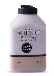Artdeco Metalik Akrilik Boya 500 ml. 3722 METALİK GÜMÜŞ - 1