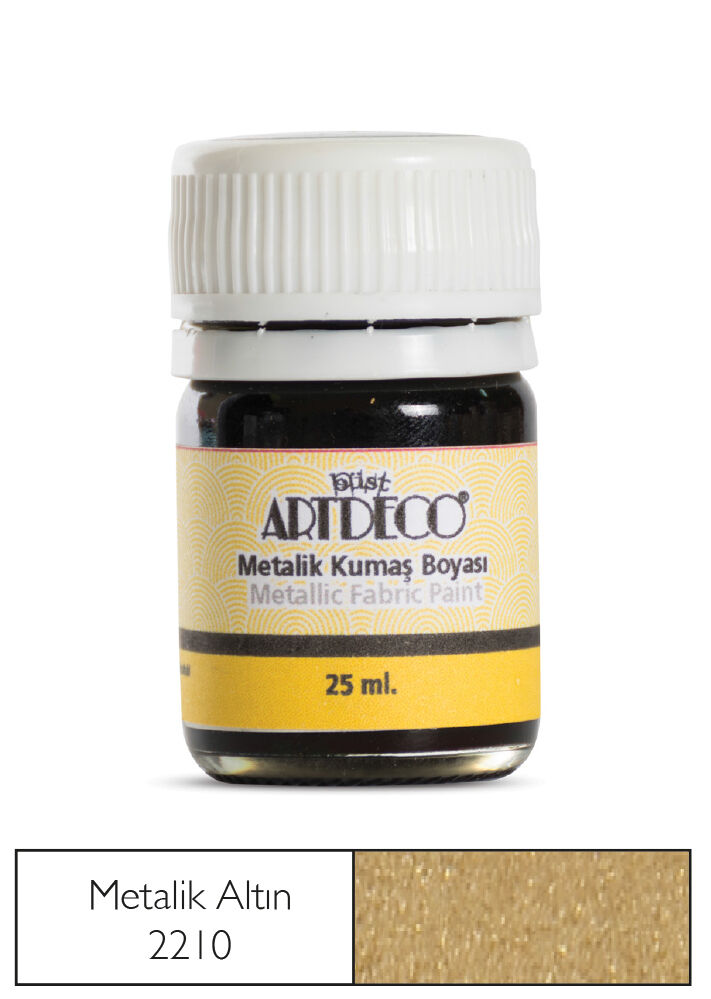 Artdeco Metalik Kumaş Boyası 221 Altın Yaldız