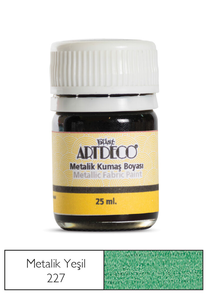 Artdeco Metalik Kumaş Boyası 227 Yeşil