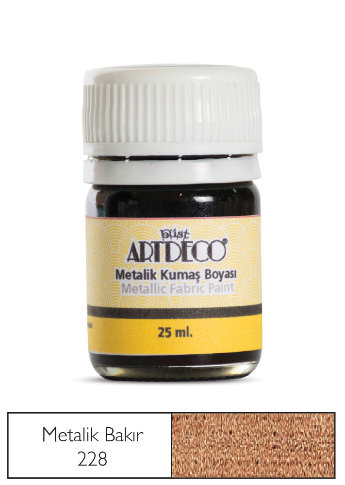 Artdeco Metalik Kumaş Boyası 228 Bakır