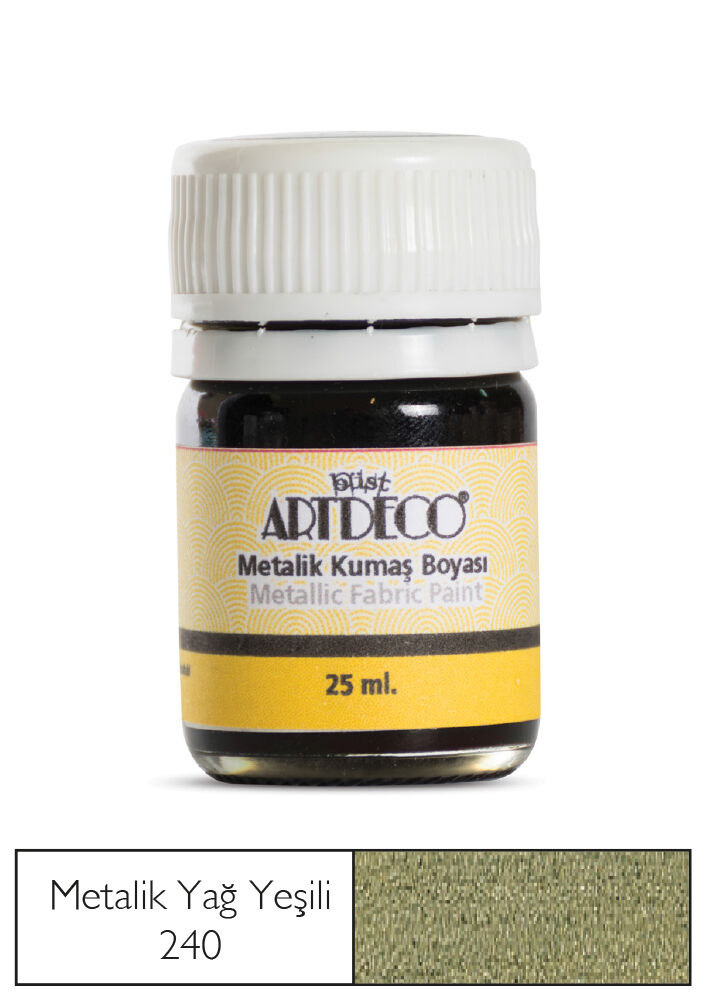 Artdeco Metalik Kumaş Boyası 240 Yağ Yeşili
