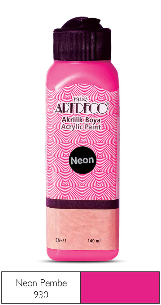 Artdeco Neon Akrilik Boya 140 Ml. Neon Pembe