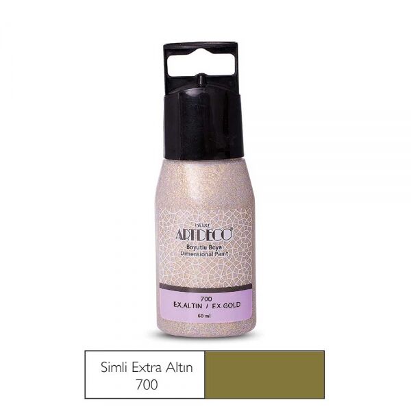 Artdeco Simli Boyutlu Boya 60 Ml. 700 Ekstra Altın