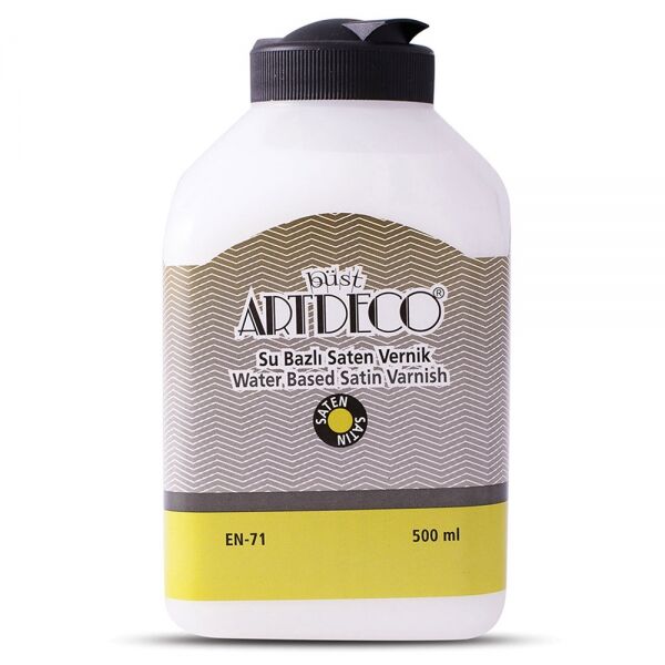 Artdeco Su Bazlı Yarı Mat (saten) Vernik 500 Ml.