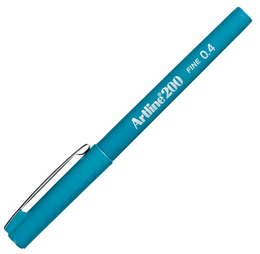 Artline 200 Fineliner 0.4 mm. İnce Uçlu Yazı ve Çizim Kalemi GÖK MAVİ