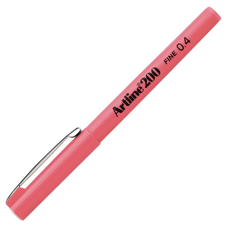 Artline 200 Fineliner 0.4 Mm. İnce Uçlu Yazı Ve Çizim Kalemi Pembe