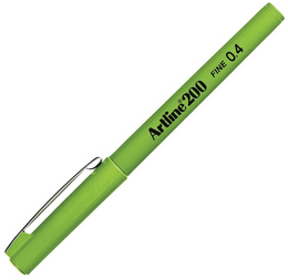 Artline 200 Fineliner 0.4 mm. İnce Uçlu Yazı ve Çizim Kalemi SARIMSI YEŞİL - 1