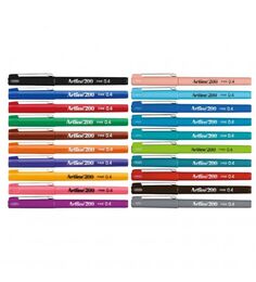 Artline 200 Fineliner 0.4 mm. İnce Uçlu Yazı ve Çizim Kalemi Seti 20 RENK - 2