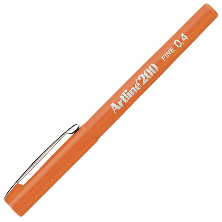 Artline 200 Fineliner 0.4 Mm. İnce Uçlu Yazı Ve Çizim Kalemi Turuncu