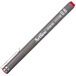 Artline Drawing System Teknik Çizim Kalemi 0.8 mm. Kırmızı