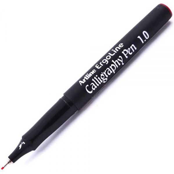 Artline Ergoline Kaligrafi Kalemi 1.0 Mm. Kırmızı