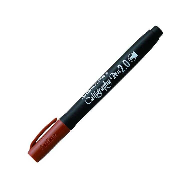 Artline Supreme Kaligrafi Kalemi 2.0 Mm. Sepia (kahverengi)