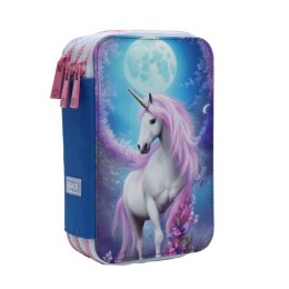 Bback 3 Katlı Kalem Çantası / Kalemlik / Kalem Kutusu Unicorn - BBack