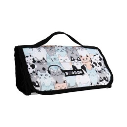 BBack 4 Bölümlü Kalem Çantası / Kalemlik / Kalem Kutusu KEDİLER - BBack