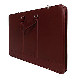 Bback Deri Körüklü Proje Resim Çantası 40x55 cm. BORDO - 2