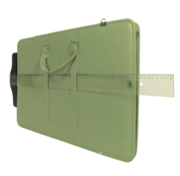 Bback Deri Körüklü Proje Resim Çantası 40x55 cm. MİNT YEŞİLİ - 3