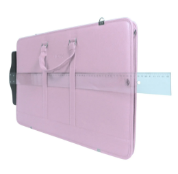 Bback Deri Körüklü Proje Resim Çantası 40x55 cm. PASTEL LİLA - 3