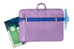 Bback Deri Proje Resim Çantası 55x75 cm. PASTEL LİLA - 3