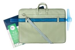 Bback Deri Proje Resim Çantası 55x75 cm. PASTEL MİNT YEŞİLİ - 3