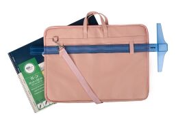 Bback Deri Proje Resim Çantası 55x75 cm. PASTEL PEMBE - 3