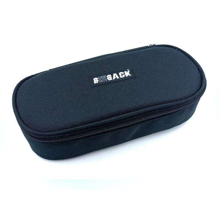Bback Oval Kumaş Kalemlik / Kalem Kutusu Siyah