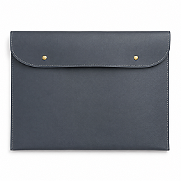 Bback Suni Deri Çıtçıtlı Dosya A3 (29x42 cm.) GRİ - 3