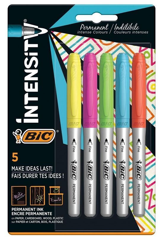 Bic İntensity Permanent Markör Karışık 5