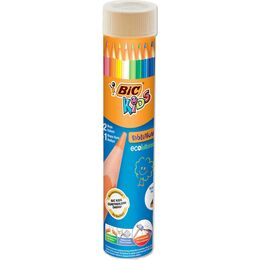 Bic Kids Evolution Kuru Boya Kalemi 12+1 Renk Metal Tüp