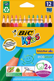 Bic Kids Evolution Triangle Üçgen Jumbo Boya Kalemi 12 Renk