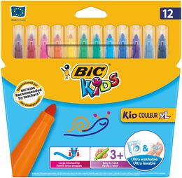 Bic Kids Kid Couleur XL Keçeli Boya Kalemi 12 Renk