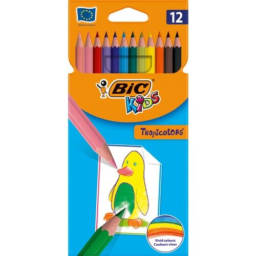 Bic Kids Tropicolor Kuru Boya Kalemi 12 Renk