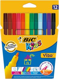 Bic Kids Visa Keçeli Boya Kalemi 12 Renk - 1