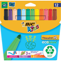 Bic Kids Visacolor XL Keçeli Boya Kalemi 12 Renk - 1