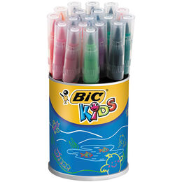 Bic Kids Visaquarelle Fırça Uçlu Keçeli Boya Kalemi 18 Renk Kavanoz