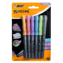 Bic Marking Color Permanent Marker Pastel Renkler 6 Renk Blister