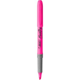 Bic Marking Highlighter Grip Fosforlu Kalem Pembe - 1