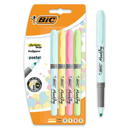 Bic Marking Highlighter Grip İşaretleme Kalemi Seti 4 Renk Pastel Renkler