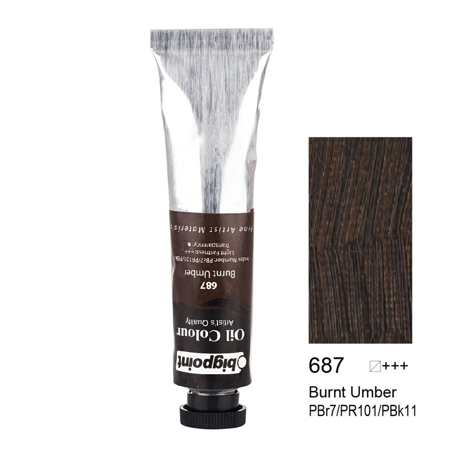 Bigpoint Yağlı Boya 45 Ml. 687 Burnt Umber