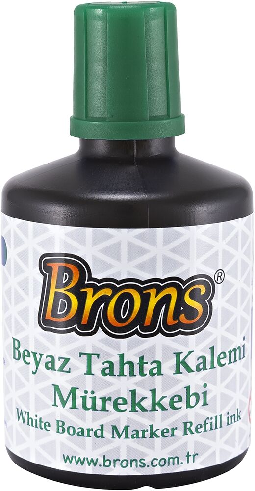 Brons Beyaz Tahta Kalemi Mürekkebi 100 Cc. Yeşil
