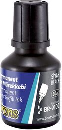 Brons Permanent Marker Mürekkebi 30 cc. SİYAH - 1