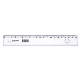 Brons Plastik Cetvel 20 cm. - 1