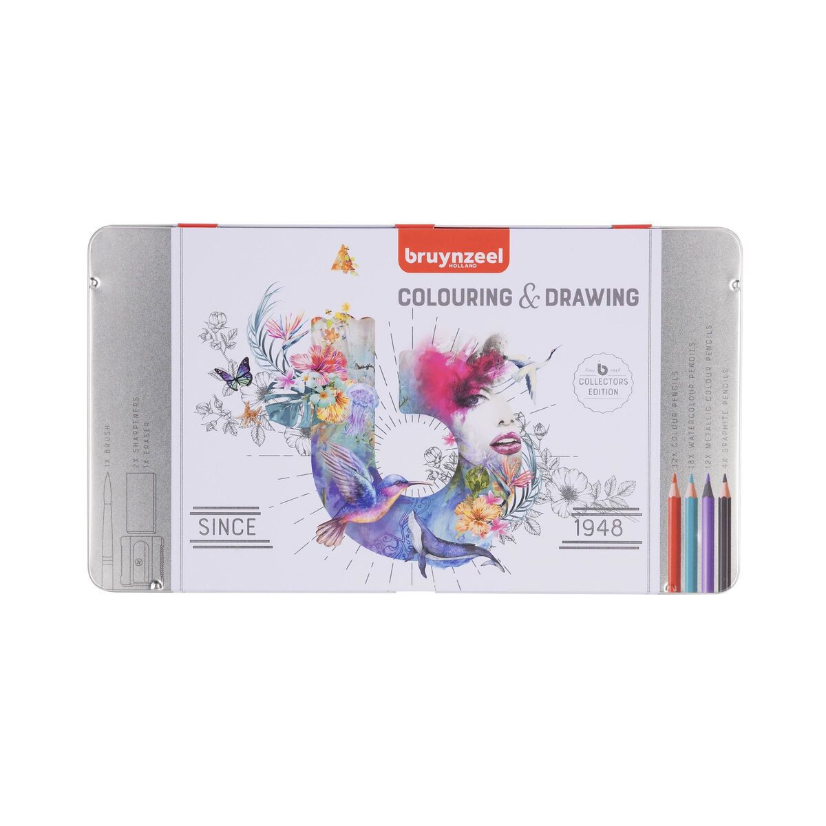Bruynzeel Coloring & Drawing Kuru Boya Kalemi Boya Ve Çizim Seti 70 Parça