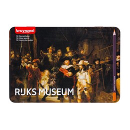 Bruynzeel Colour Pencils Rijksmuseum The Night Watch Set Kuru Boya Kalemi Seti 50 Renk Metal Kutu - Thumbnail