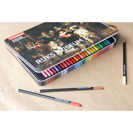 Bruynzeel Colour Pencils Rijksmuseum The Night Watch Set Kuru Boya Kalemi Seti 50 Renk Metal Kutu