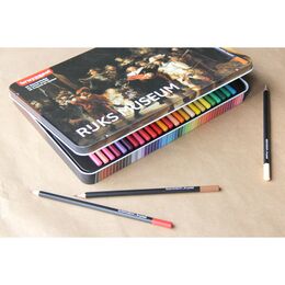 Bruynzeel Colour Pencils Rijksmuseum The Night Watch Set Kuru Boya Kalemi Seti 50 Renk Metal Kutu - 2