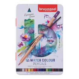Bruynzeel Expression Aquarelle Sulu Boya Kalemi Seti 12 Renk - 1