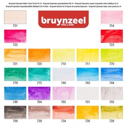 Bruynzeel Expression Aquarelle Sulu Boya Kalemi Seti 24 Renk - Thumbnail